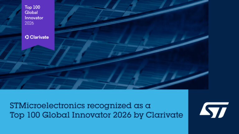 STMicroelectronics recognized as Top 100 Global Innovator 2026