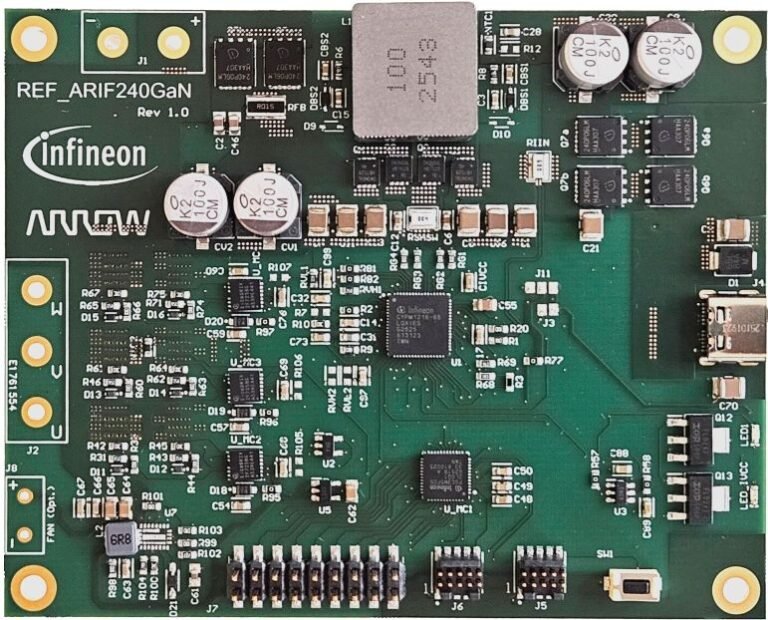 Arrow Electronics and Infineon Introduce 240W USB-C PD 3.2 Reference Design for Battery-powered Motor Control Applications
