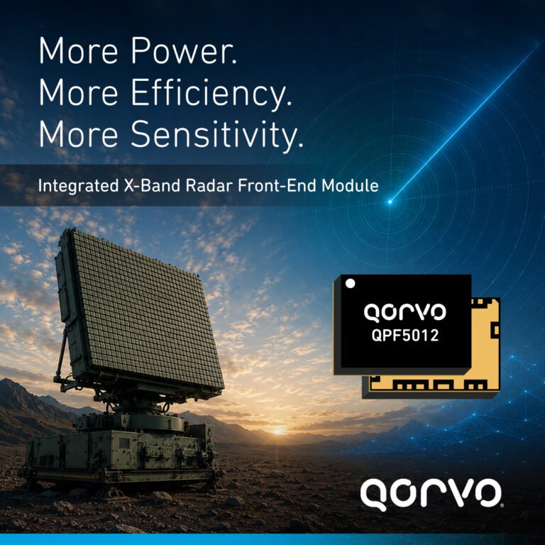 Qorvo® Advances X-Band Radar Performance with a More Efficient and Sensitive Compact Front-End Module
